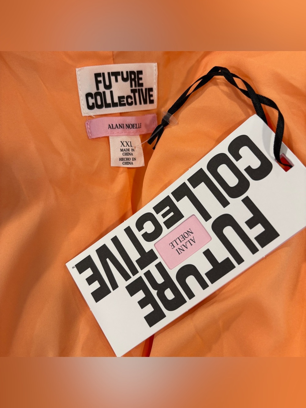 Future Collective x Alani Noelle NWT Orange Cream cutout Blazer Size XXL - Picture 13 of 14